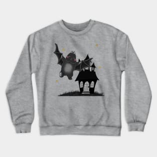 Black Bat Rabbit Fly Bunniesmee Crewneck Sweatshirt